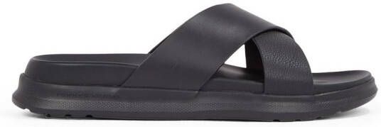 Tommy Hilfiger Slippers D DENSITY HILFIGER LTH CC SAND zomerschoen instapschoen flats in smalle vorm