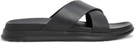 Tommy Hilfiger Slippers D DENSITY HILFIGER LTH CC SAND zomerschoen instapschoen flats in smalle vorm