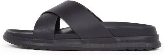 Tommy Hilfiger Slippers D DENSITY HILFIGER LTH CC SAND zomerschoen instapschoen flats in smalle vorm