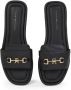 Tommy Hilfiger Slippers LEATHER HORSEBIT MULE flats zomerschoen comfortabele schoen met gouden decoratieve gesp - Thumbnail 4