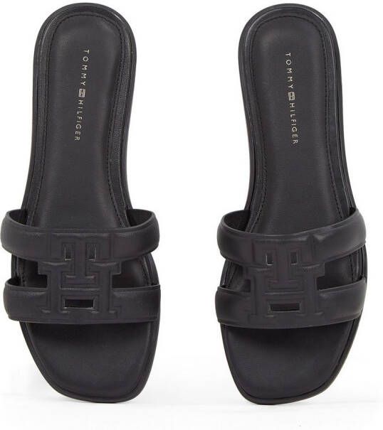 Tommy Hilfiger Slippers TH LOGO STRAP MULE comfortabele schoen zomerschoen flats met th-logo