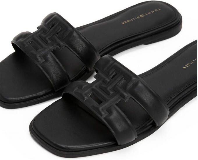 Tommy Hilfiger Slippers TH LOGO STRAP MULE comfortabele schoen zomerschoen flats met th-logo