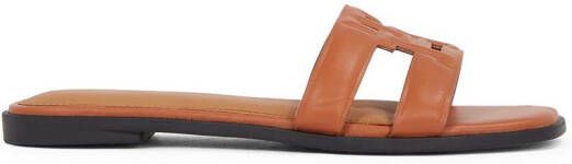 Tommy Hilfiger Slippers TH LOGO STRAP MULE comfortabele schoen zomerschoen flats met th-logo