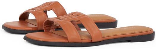 Tommy Hilfiger Slippers TH LOGO STRAP MULE comfortabele schoen zomerschoen flats met th-logo