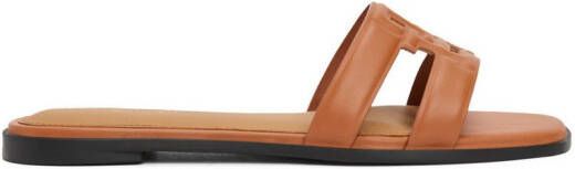 Tommy Hilfiger Slippers TH LOGO STRAP MULE comfortabele schoen zomerschoen flats met th-logo