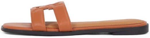 Tommy Hilfiger Slippers TH LOGO STRAP MULE comfortabele schoen zomerschoen flats met th-logo