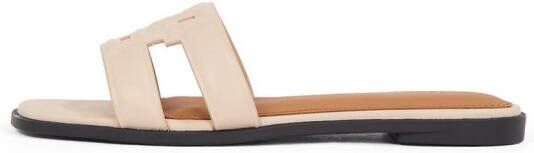 Tommy Hilfiger Slippers TH LOGO STRAP MULE comfortabele schoen zomerschoen flats met th-logo