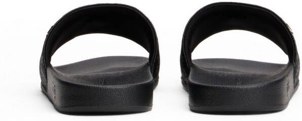 Tommy Hilfiger Slippers TH MONOGRAM POOLSIDE comfort-schoen zomerschoen instapschoen met th-sieraad