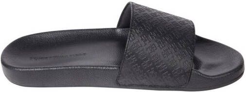 Tommy Hilfiger Slippers TH MONOGRAM POOLSIDE comfort-schoen zomerschoen instapschoen met th-sieraad