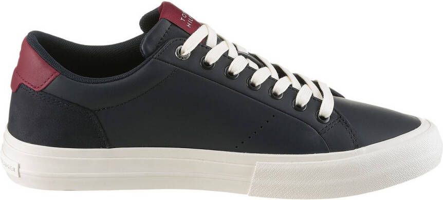 Tommy Hilfiger Sneakers TH HI VULC LTH STREET vrijetijdsschoen lage schoen veterschoenen met zacht gepolsterde schacht