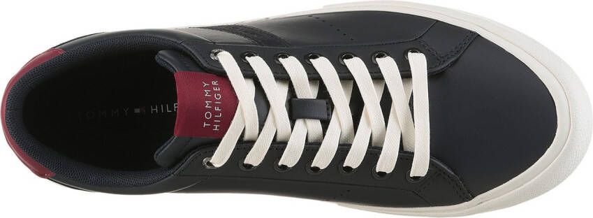 Tommy Hilfiger Sneakers TH HI VULC LTH STREET vrijetijdsschoen lage schoen veterschoenen met zacht gepolsterde schacht