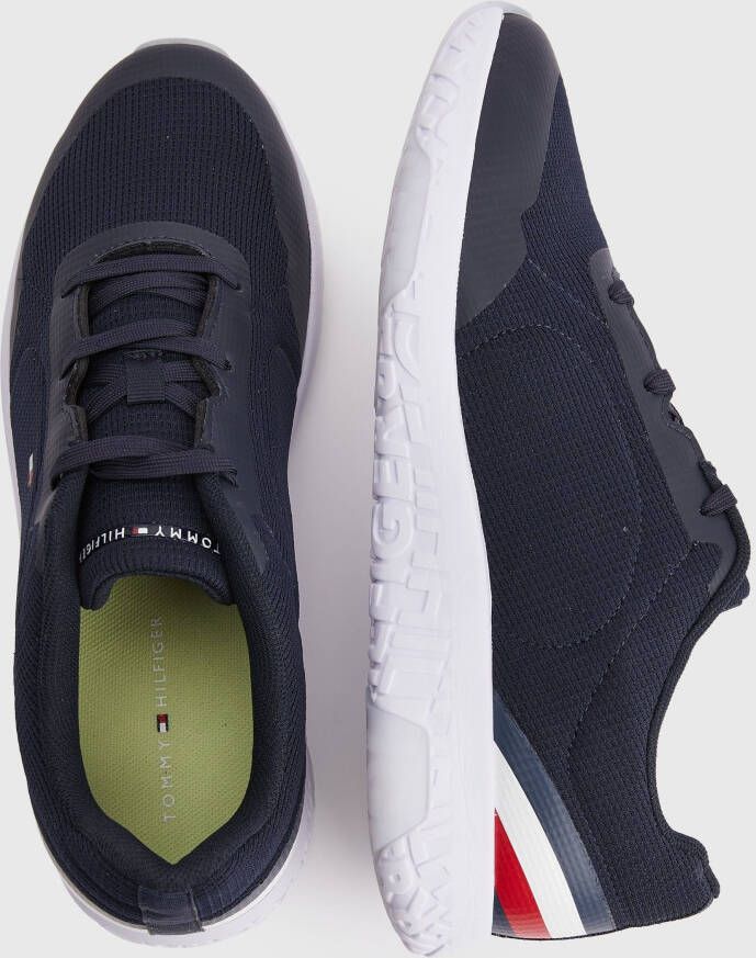 Tommy Hilfiger Sneakers LIGHTWEIGHT RUNNER STRIPES met strepen bij de hiel