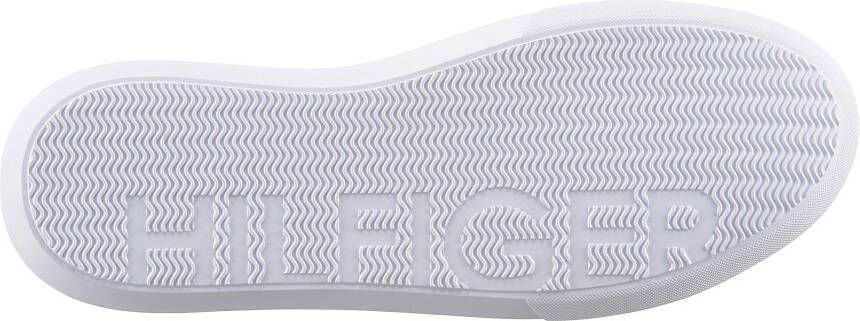 Tommy Hilfiger Sneakers CORPORATE CUP LEATHER STRIPES met strepen in tommy-kleuren