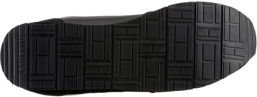 Tommy Hilfiger Sneakers CORE EVA RUNNER CORPORATE LEA in materiaalmix vrijetijdsschoen halve schoen veterschoen