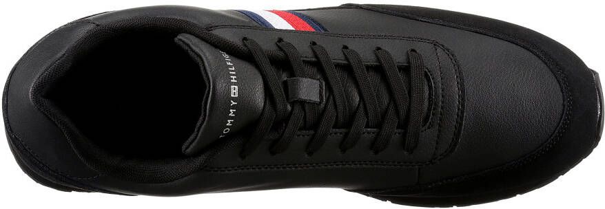 Tommy Hilfiger Sneakers CORE EVA RUNNER CORPORATE LEA in materiaalmix vrijetijdsschoen halve schoen veterschoen