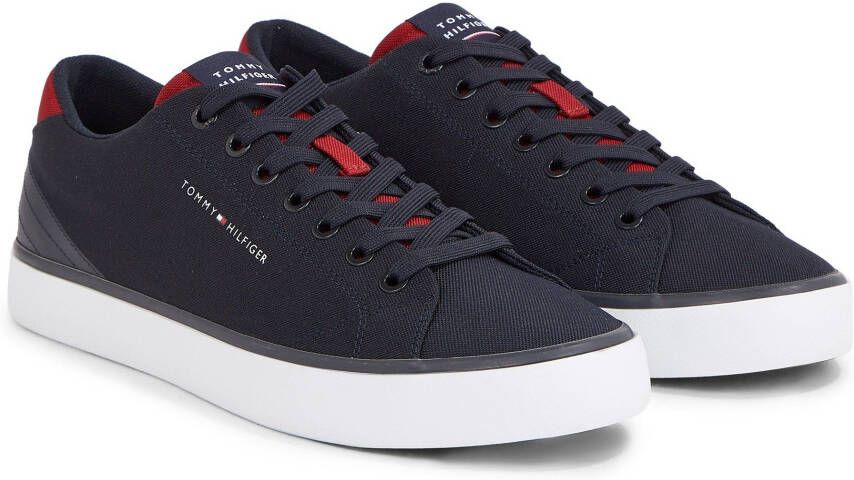 Tommy Hilfiger Sneakers TH HI VULC CORE LOW MESH met stijlvolle logoprint
