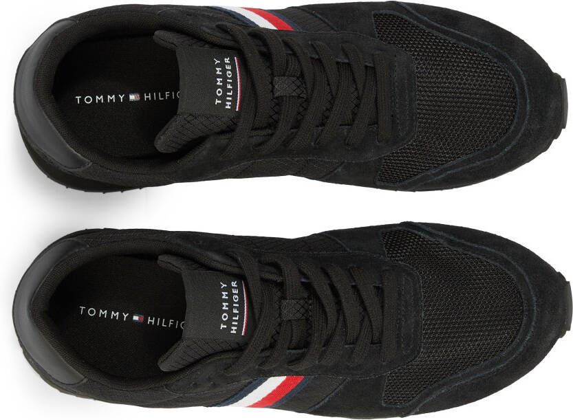 Tommy Hilfiger Sneakers RUNNER EVO MIX met gepolsterde schaprand vrijetijdsschoen halve schoen veterschoen