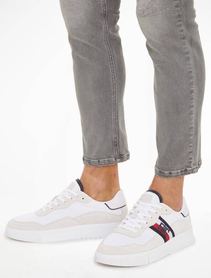 Tommy Hilfiger Sneakers SUPERCUP MIX met logostrepen opzij