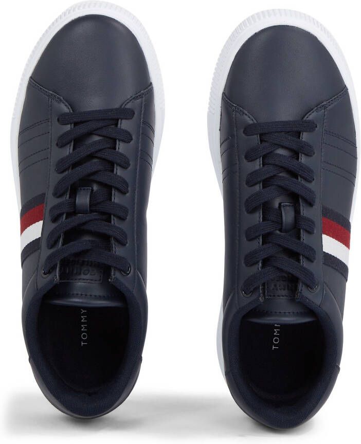 Tommy Hilfiger Sneakers SUPERCUP LEATHER met logostrepen opzij