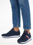 Tommy Hilfiger Leren Textiel Patch Logo Sneakers Blauw Blue Dames - Thumbnail 2