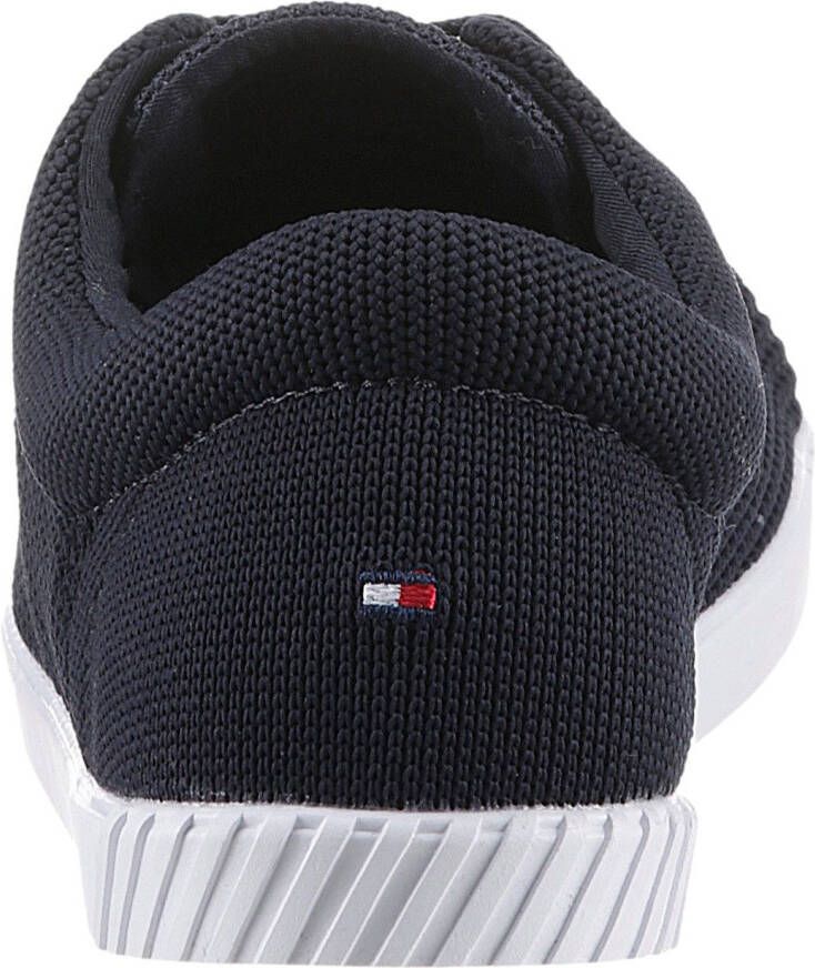 Tommy Hilfiger Sneakers FLAG LACE UP SNEAKER KNIT vrijetijdsschoen lage schoen veterschoen met zijlijk vlag-label