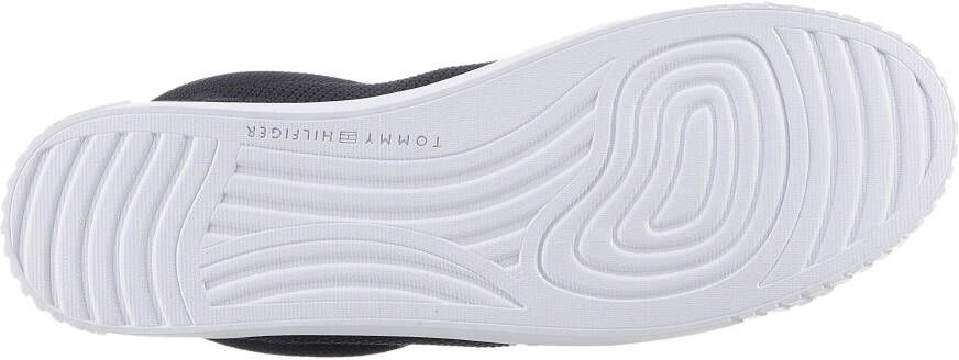 Tommy Hilfiger Sneakers FLAG LACE UP SNEAKER KNIT vrijetijdsschoen lage schoen veterschoen met zijlijk vlag-label