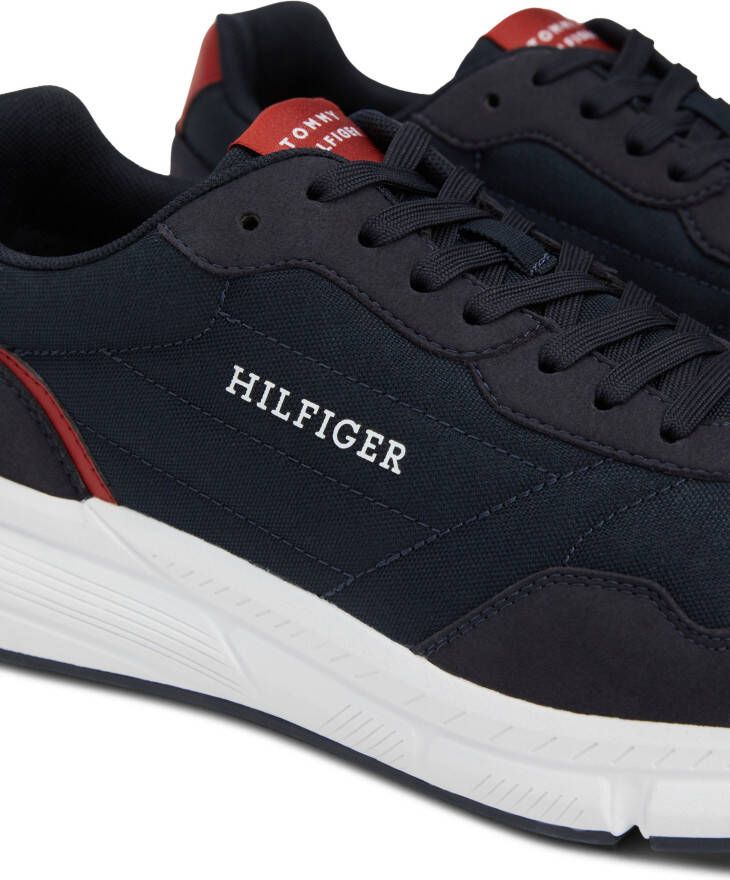 Tommy Hilfiger Sneakers FASTON MIX ESS vrijetijdsschoen lage schoen veterschoen met gepolsterde schacht