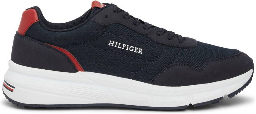 Tommy Hilfiger Sneakers FASTON MIX ESS vrijetijdsschoen lage schoen veterschoen met gepolsterde schacht