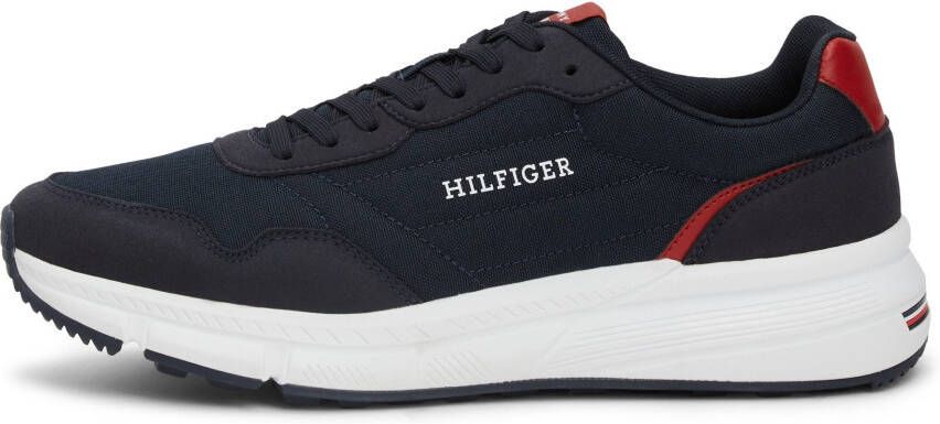 Tommy Hilfiger Sneakers FASTON MIX ESS vrijetijdsschoen lage schoen veterschoen met gepolsterde schacht