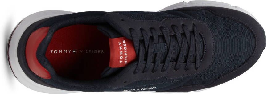 Tommy Hilfiger Sneakers FASTON MIX ESS vrijetijdsschoen lage schoen veterschoen met gepolsterde schacht