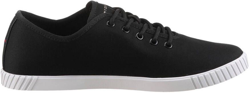Tommy Hilfiger Sneakers CANVAS LACE UP SNEAKER vrijetijdsschoen lage schoen veterschoen met geborduurde logovlag