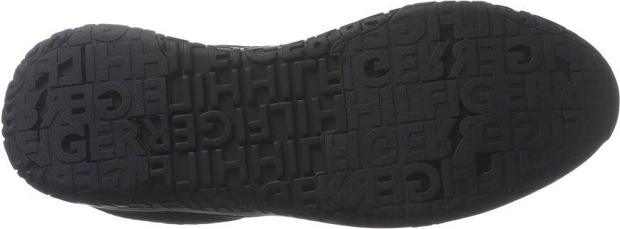 Tommy Hilfiger Sneakers CORPORATE KNIT RIB RUNNER met zijlogo-vlag vrijetijdsschoen lage schoen veterschoen