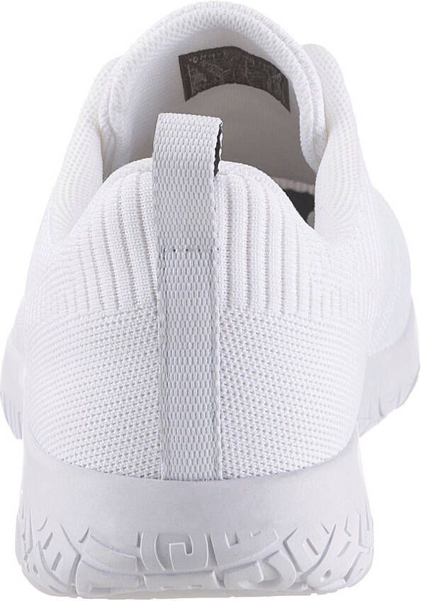 Tommy Hilfiger Sneakers CORPORATE KNIT RIB RUNNER met zijlogo-vlag vrijetijdsschoen lage schoen veterschoen