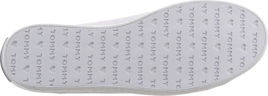 Tommy Hilfiger Sneakers ESSENTIAL NAUTICAL SNEAKER met goudkleurige oogjes vrijetijdsschoen lage schoen veterschoen
