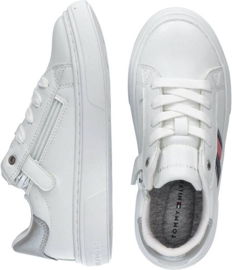 Tommy Hilfiger Sneakers FLAG LOW CUT LACE-UP SNEAKER met een ritssluiting