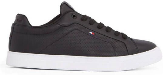 Tommy Hilfiger Sneakers ICON COURT PINPERF LTH vrijetijdsschoen lage schoen veterschoenen met zacht gepolsterde schacht