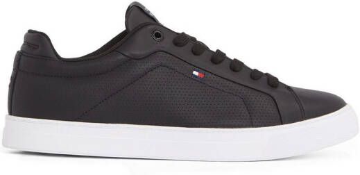 Tommy Hilfiger Sneakers ICON COURT PINPERF LTH vrijetijdsschoen lage schoen veterschoenen met zacht gepolsterde schacht