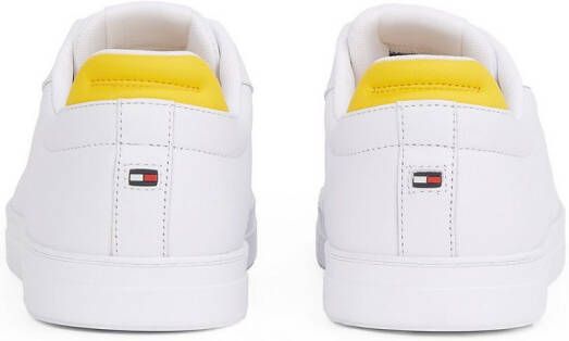Tommy Hilfiger Sneakers ICON COURT PINPERF LTH vrijetijdsschoen lage schoen veterschoenen met zacht gepolsterde schacht