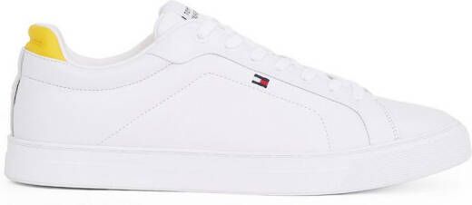 Tommy Hilfiger Sneakers ICON COURT PINPERF LTH vrijetijdsschoen lage schoen veterschoenen met zacht gepolsterde schacht