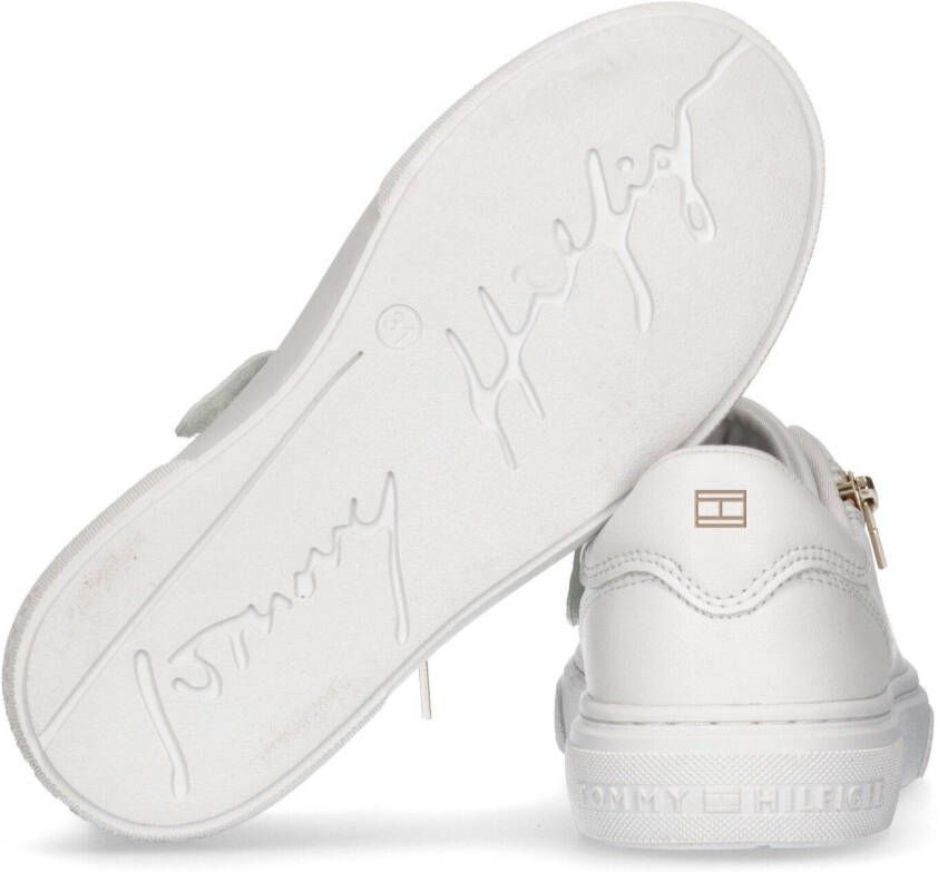 Tommy Hilfiger Sneakers LOW CUT LACE-UP SNEAKER WHITE met praktische rits aan de buitenkant