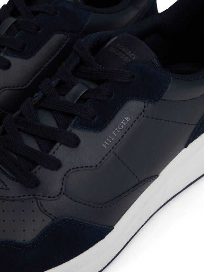 Tommy Hilfiger Sneakers met sleehak FASTON LTH MIX vrijetijdsschoen veterschoen lage schoen met gevoerde schacht