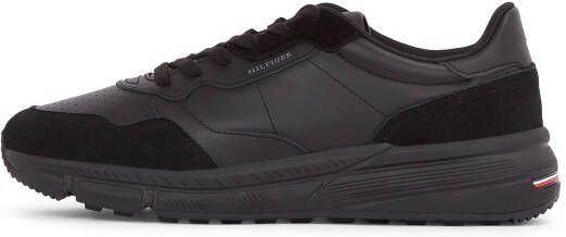 Tommy Hilfiger Sneakers met sleehak FASTON LTH MIX vrijetijdsschoen veterschoen lage schoen met gevoerde schacht