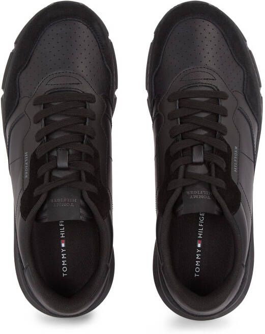 Tommy Hilfiger Sneakers met sleehak FASTON LTH MIX vrijetijdsschoen veterschoen lage schoen met gevoerde schacht