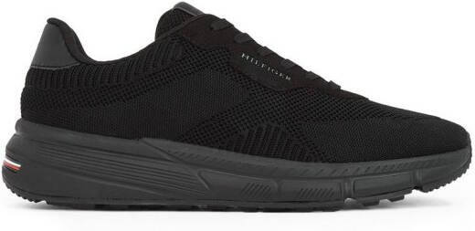 Tommy Hilfiger Sneakers met sleehak LIGHTWEIGHT RWB KNIT vrijetijdsschoen lage schoen veterschoen met contrasterend logo