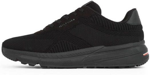 Tommy Hilfiger Sneakers met sleehak LIGHTWEIGHT RWB KNIT vrijetijdsschoen lage schoen veterschoen met contrasterend logo