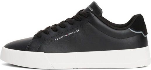 Tommy Hilfiger Sneakers TH COURT LTH DETAIL ESS vrijetijdsschoen lage schoen veterschoen met zijlijk logo-opdruk