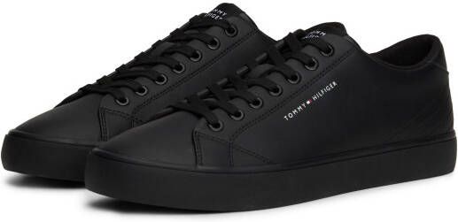 Tommy Hilfiger Sneakers TH HI VULC CORE LOW LEATHER ESS vrijetijdsschoen lage schoen veterschoen met sierstiksels op de hiel