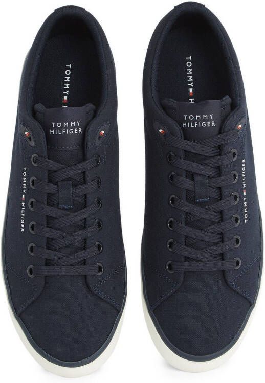 Tommy Hilfiger Sneakers TH HI VULC LOW CORE CANVAS vrijetijdsschoen lage schoen veterschoenen met zacht gepolsterde schacht