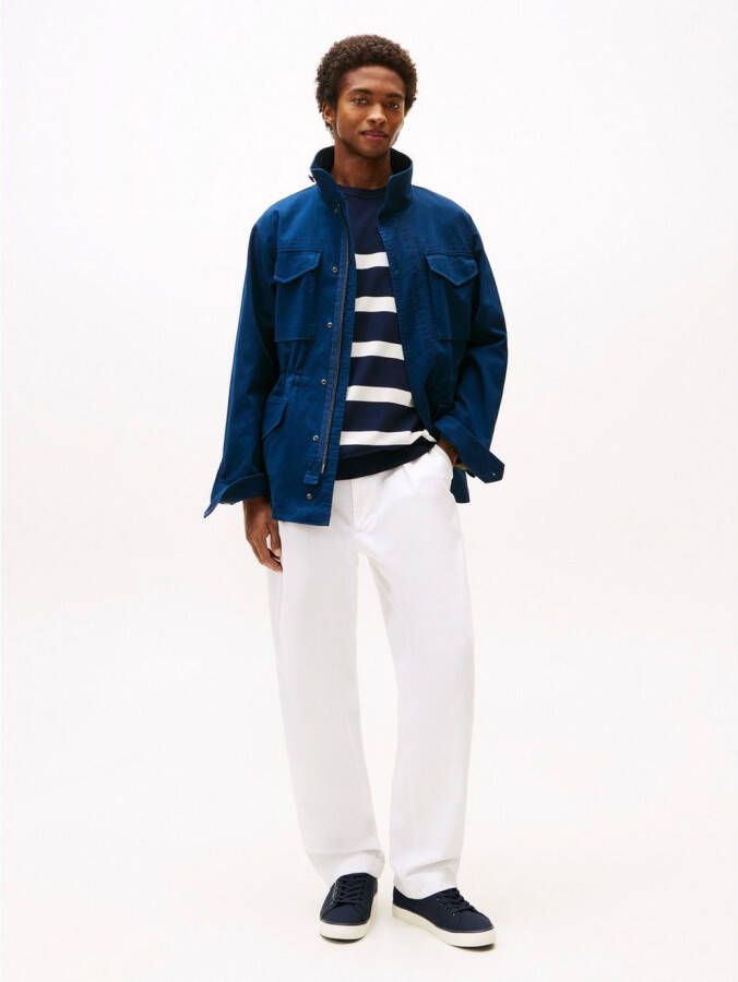 Tommy Hilfiger Sneakers TH HI VULC LOW CORE CANVAS vrijetijdsschoen lage schoen veterschoenen met zacht gepolsterde schacht