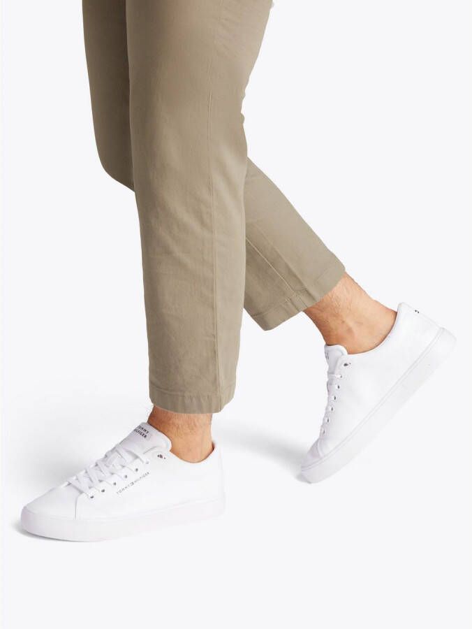 Tommy Hilfiger Sneakers TH HI VULC LOW CORE CANVAS vrijetijdsschoen lage schoen veterschoenen met zacht gepolsterde schacht